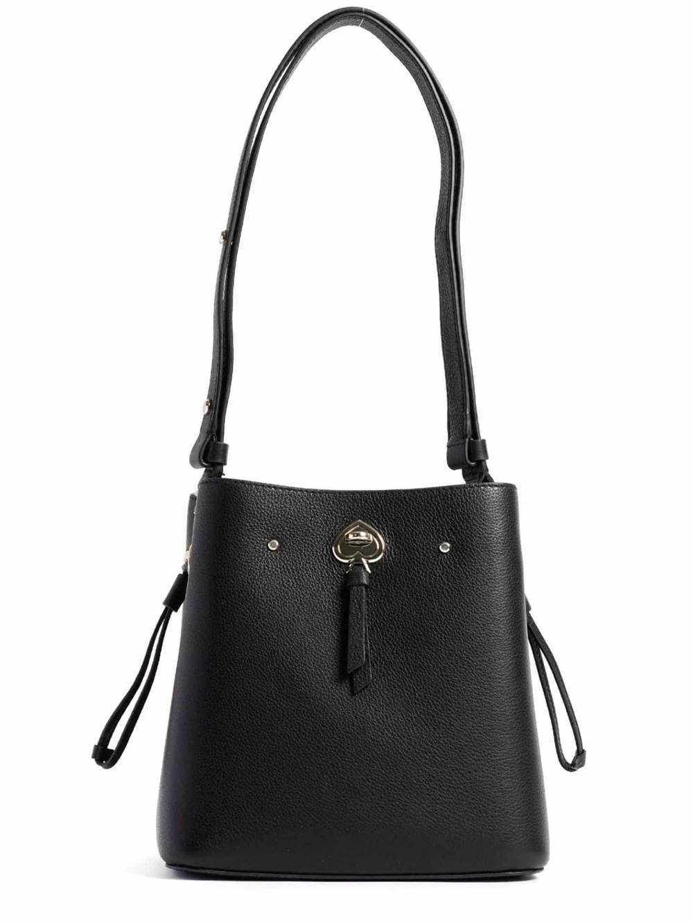 Kate Spade New York Marti Small Leather Bucket Bag Shoulder Bag in Black